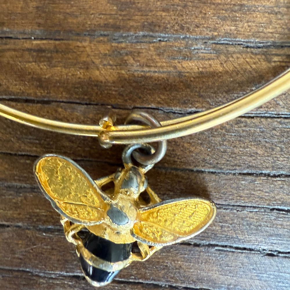 Alex and Ani Gold Bee Charm Bracelet - Picture 2 of 5